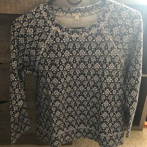 Jcrew patterned cotton sweatshirt
